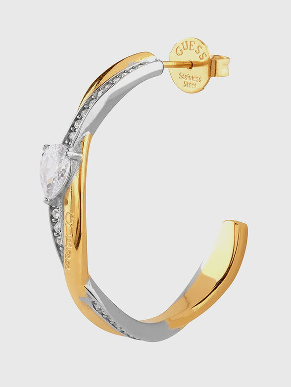 MULTI TWIST rhinestones earrings - 2