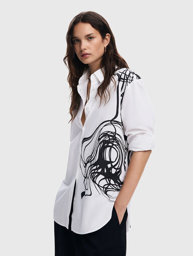 FUKUOKA LACROIX shirt with abstract print - 4