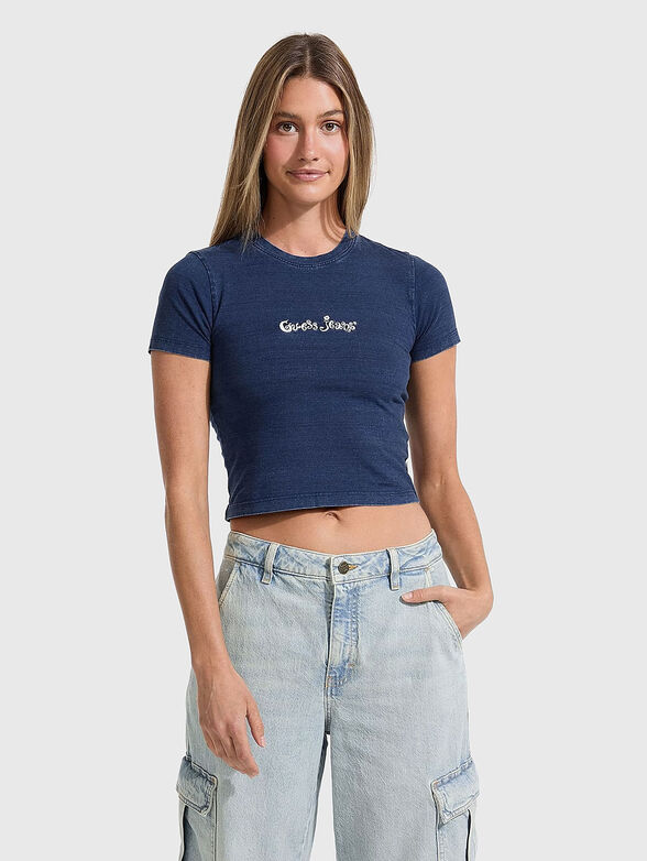 Short slim cotton T-shirt - 1