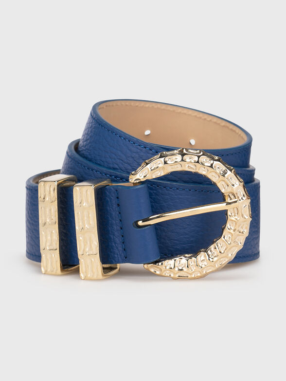 ERINI blue belt with glittering appliqu&eacute;s - 1