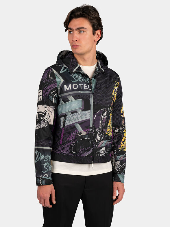 Jacket with multicolor print - 1