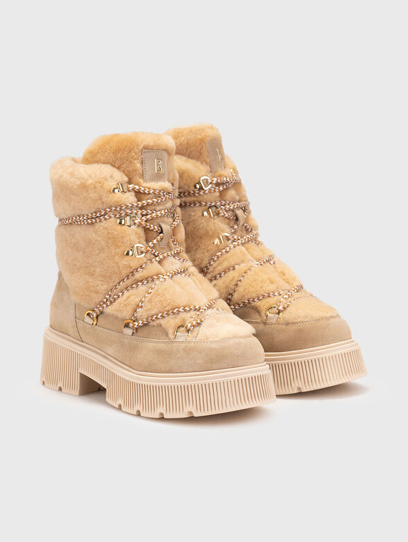 TURIN 9 suede and wool leather ankle boots - 2