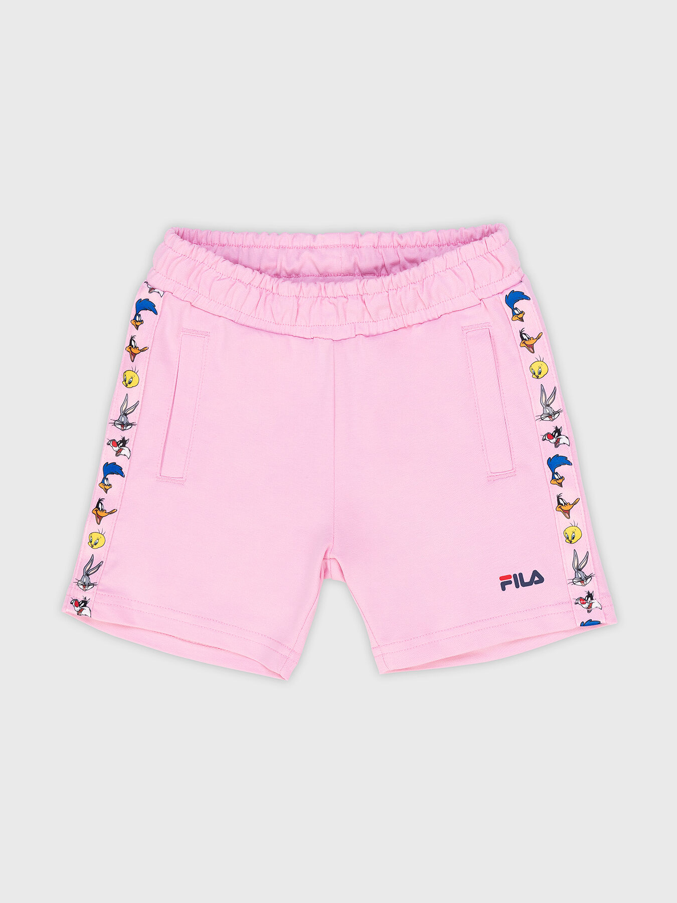 LAER pink shorts with characters from Looney Tunes brand FILA Globalbrandsstore en