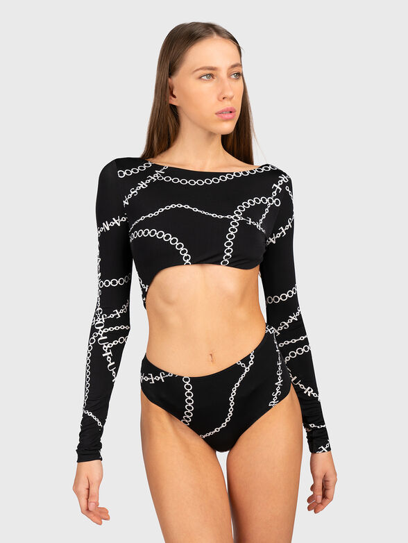 Bodysuit with monogram print - 4