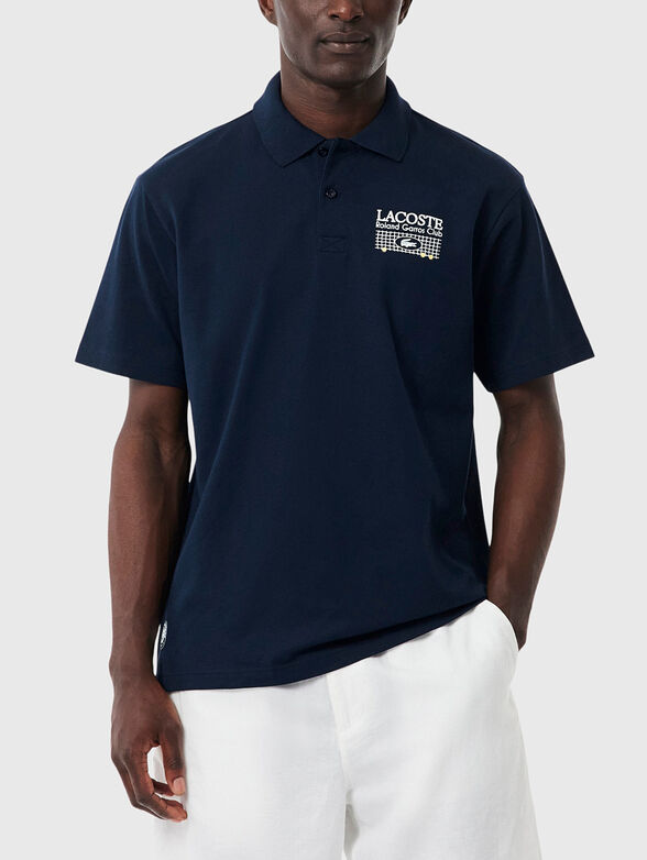 Dark blue polo shirt - 1