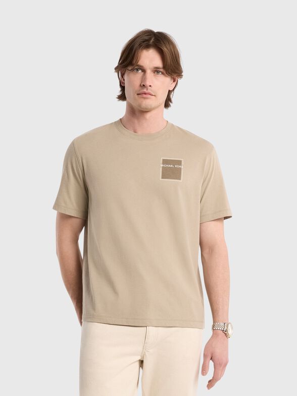 Cotton T-shirt with accent back - 1