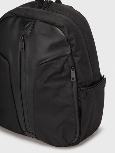 Black backpack with zip  - 4