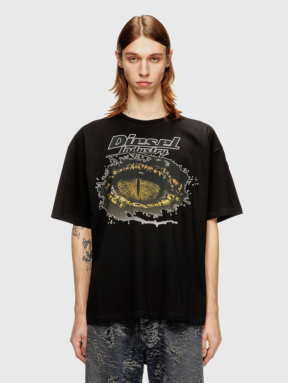 T-BOXT-T25 cotton T-shirt with logo print - 1