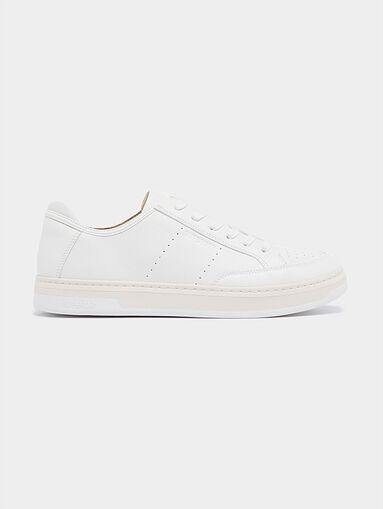 White sneakers with contrast strap - 4