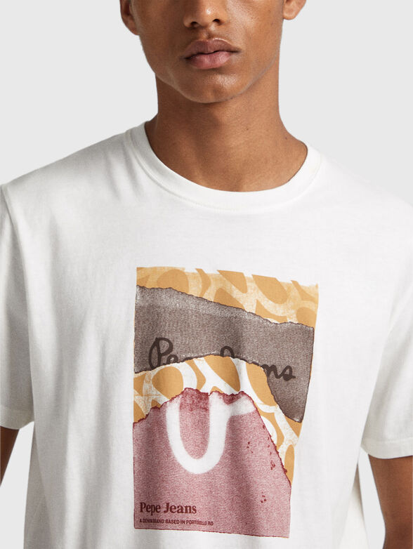 KENELM cotton T-shirt with print - 4