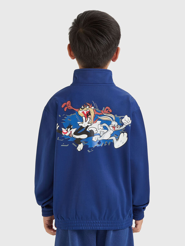 Blue sweatshirt with logo on the back - 3