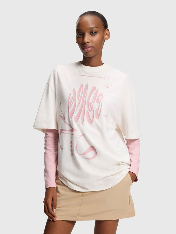 Oversized T-shirt with print - 1