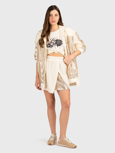 Mini skirt with sequins - 5