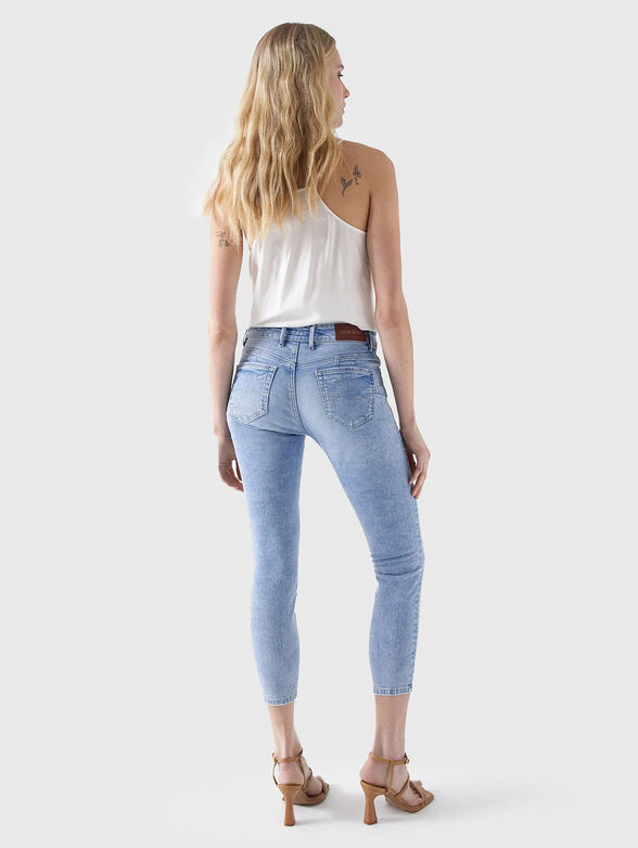 Cropped skinny jeans with rips - 2