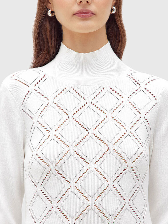 Turtleneck sweater with rhinestones - 4