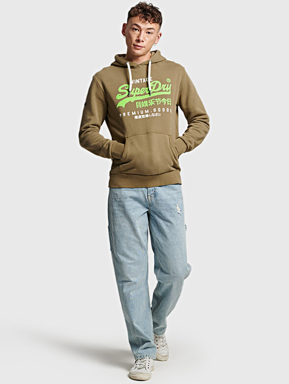 VINTAGE sweatshirt with logo print - 2