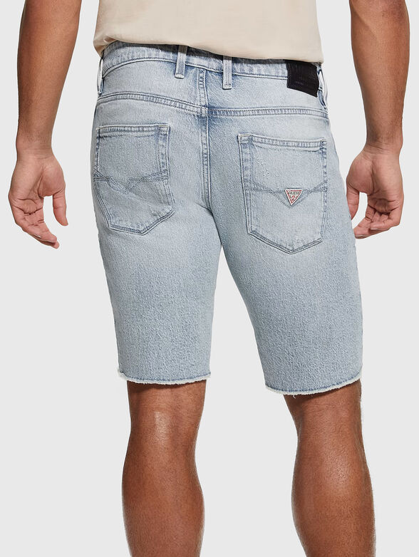 Light blue denim shorts - 2