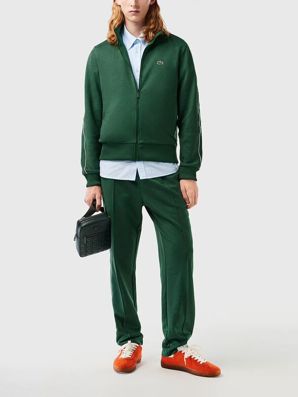 Sweatshirt with logo accent in black - 2