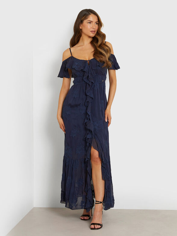 ELIDE maxi dress with floral embroidery - 1
