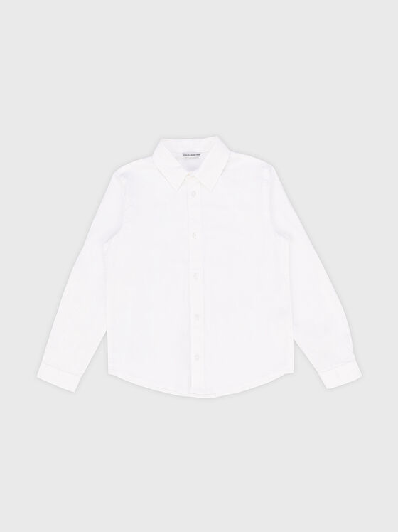 Бяла риза с дълъг рикав - 1