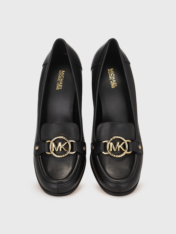 Logo accent leather pumps  - 6
