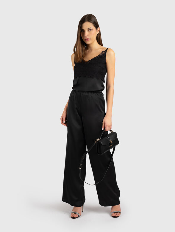 Straight-leg satin pants - 4