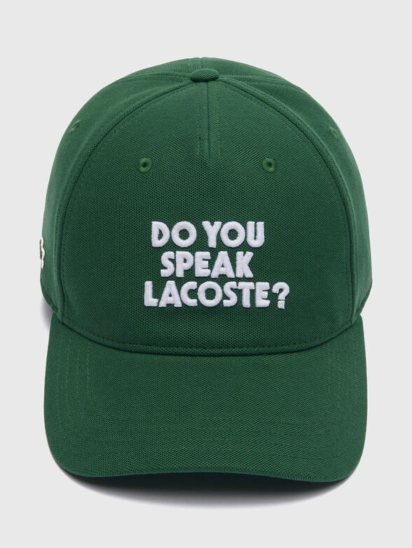 Unisex hat with contrast embroidery - 1