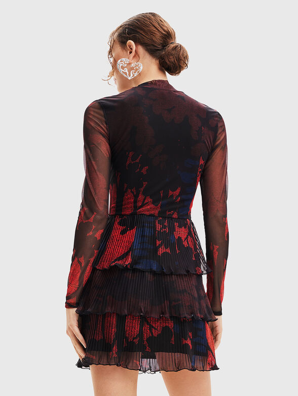Short dress with floral motifs - 2