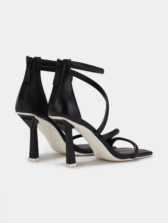 LEANCE black high-heeled sandals  - 3