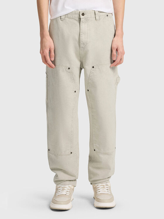 Дънков панталон GIORO с лого - 1