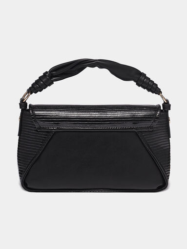 Black handbag with textured details - 3