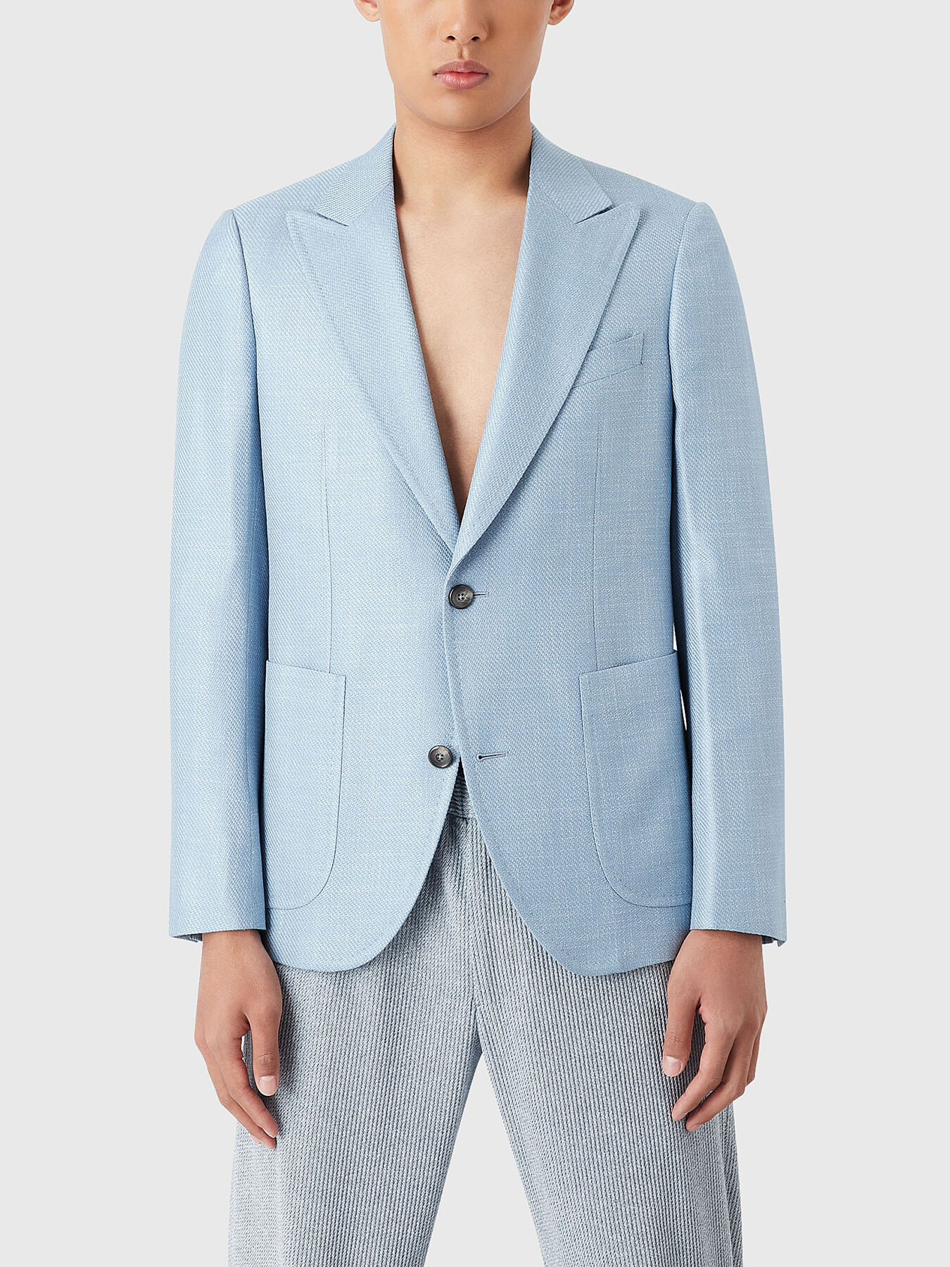 Casual jacket in blue colour brand EMPORIO ARMANI Globalbrandsstore en