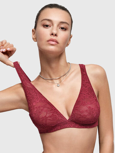 STRETCH LACE bralette in black - 4