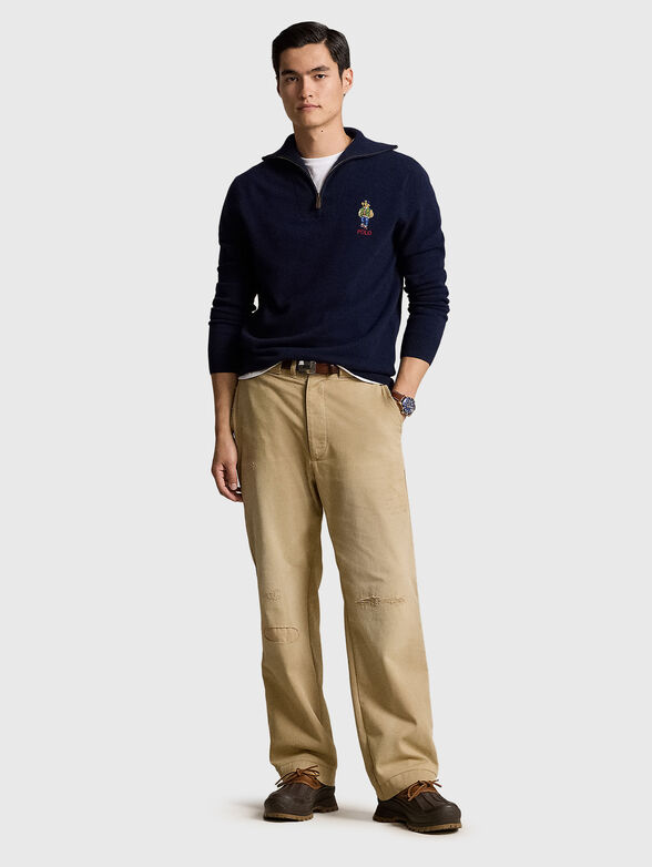 Cotton sweater with POLO BEAR logo - 2