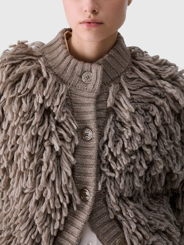 Wool blend cardigan - 4