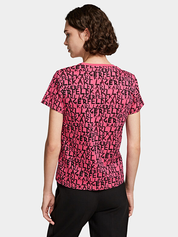 Coton T-shirt with graffiti logo print - 4
