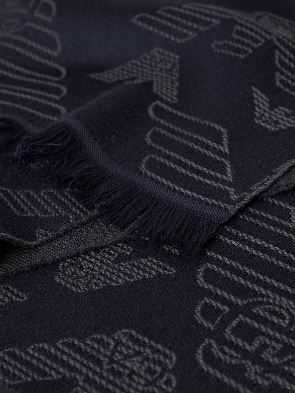 Scarf with monogram print - 4