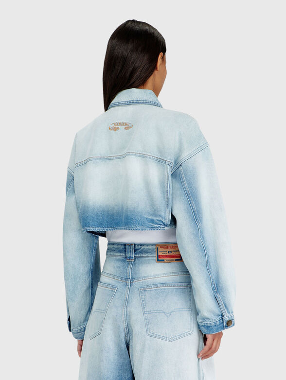 Oversized cropped trucker jacket - 2