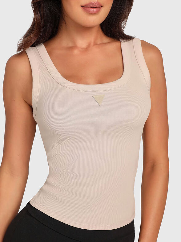 Cotton top with logo detail - 4