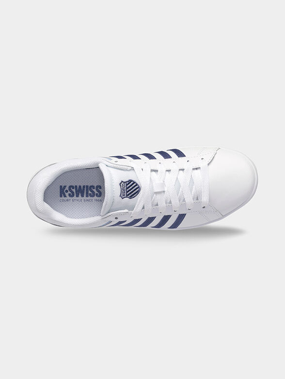 COURT WINSTON leather sneakers with blue stripes - 6