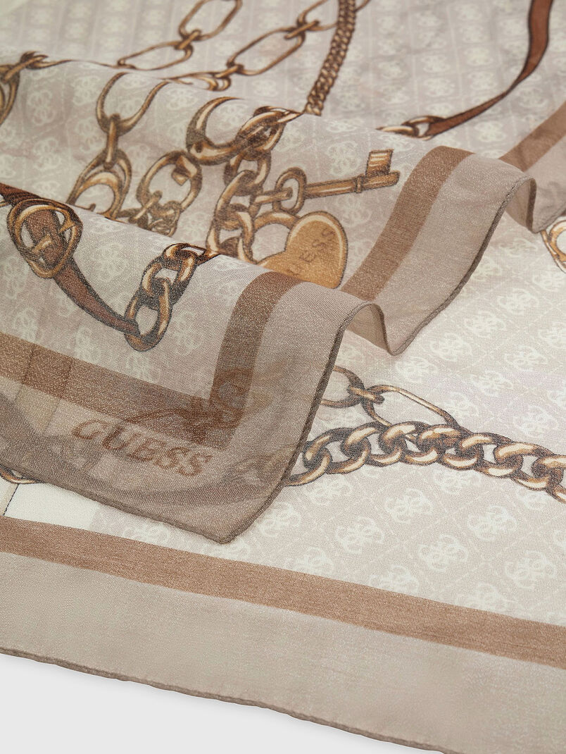 Long scarf with print - 3