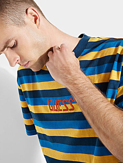 WONDER STRIPE Blue unisex t-shirt - 3