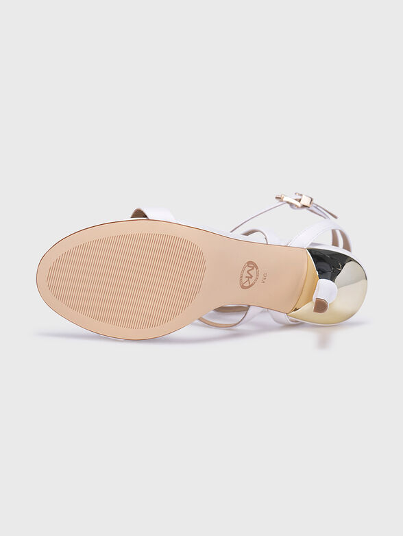 ASHA white heeled sandals - 5