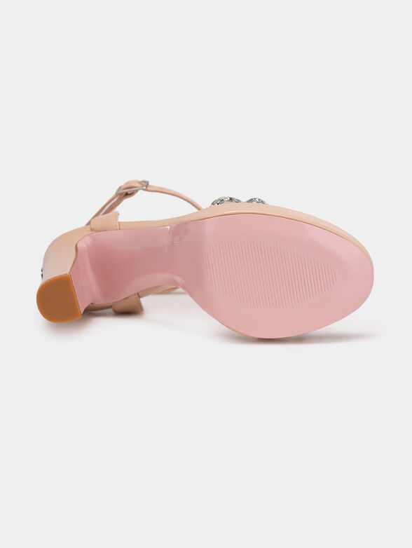 KRISTINE 3 leather sandals - 5