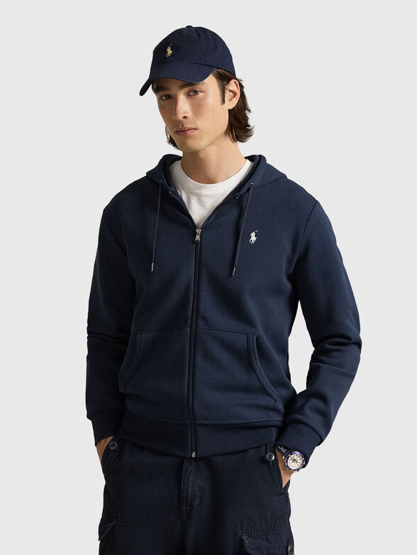 Sweatshirt with embroidered logo  - 1