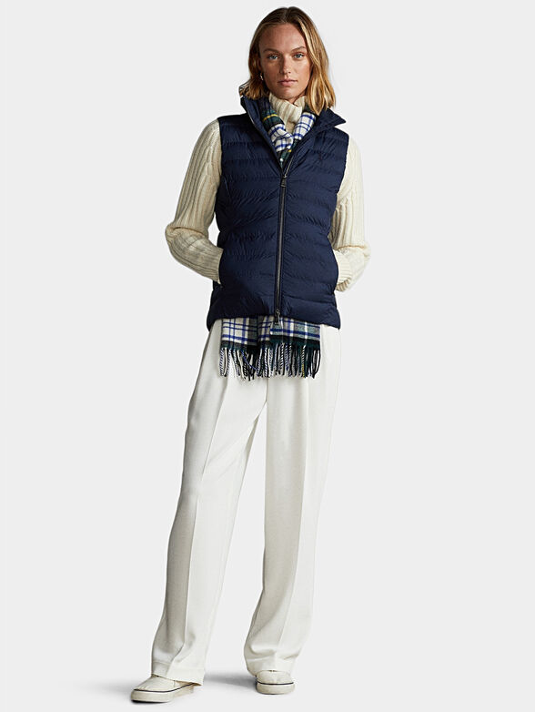 Padded vest in blue color - 4