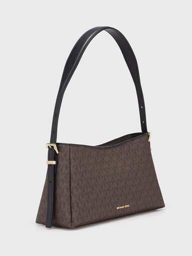 Bag with logo print and gold details - 3