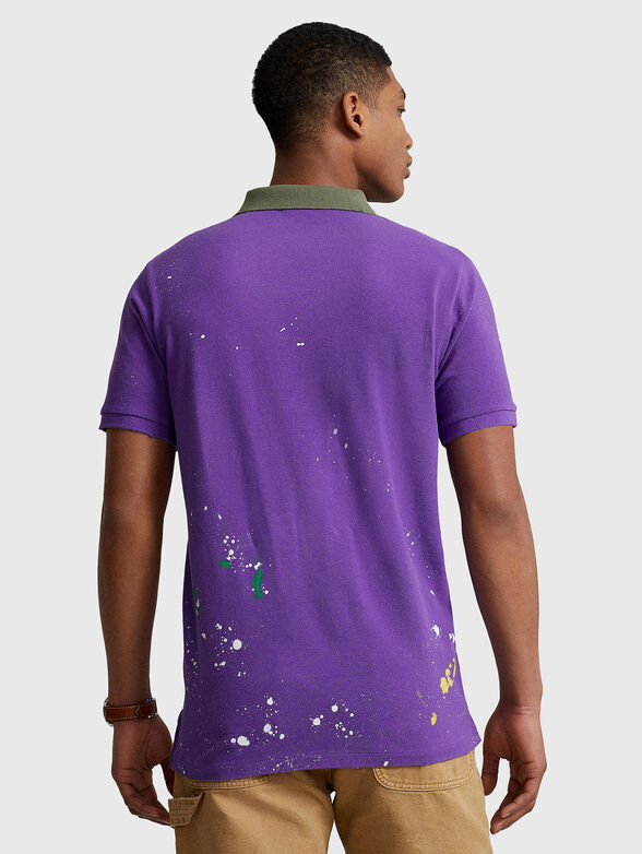 Cotton Polo-shirt with art accents - 3