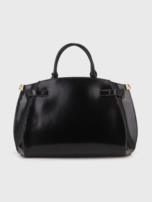 Black genuine leather bag - 3