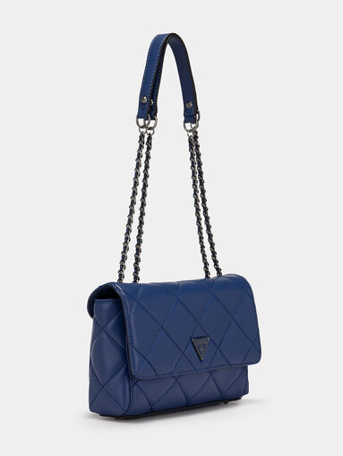 Blue CESSILY crossbody bag with quilted effect - 3